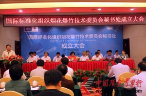 中國主導(dǎo)煙花爆竹國際標(biāo)準(zhǔn)