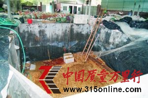 在這個池子里,黑心廠家用工業(yè)檸檬酸泡制出致癌金針菇。